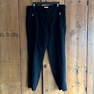 Vince Tapered Leg Crop Pants, Black, 12